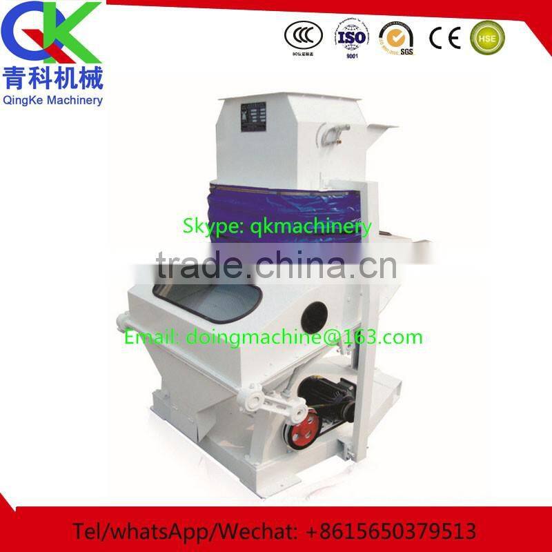 Commercial suction gravity classifying destoner for grain