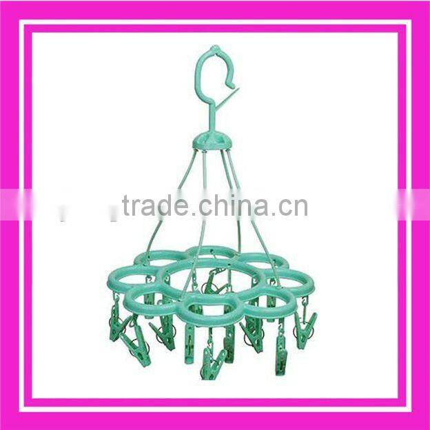 16 clips rectangle plastic clothes peg hanger rack clothes hanger