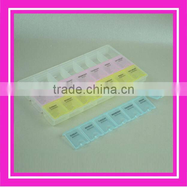 plastic medicine box / clear plastic box