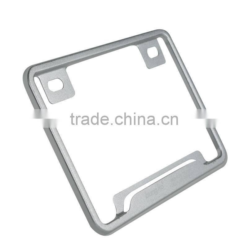 Motorcycle Silver Aluminum License Plate Frame For SUZUKI HONDA KAWASAKI DUCATI