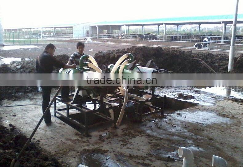 Newest designed screw press solid liquid separating machine for cow / pig / chicken manure with great performance