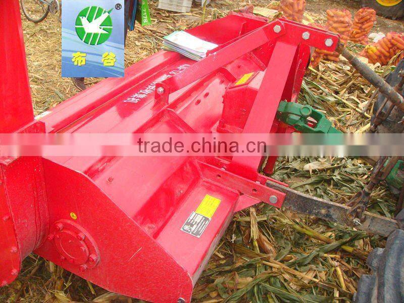tractor mounted shredding and collecting machine