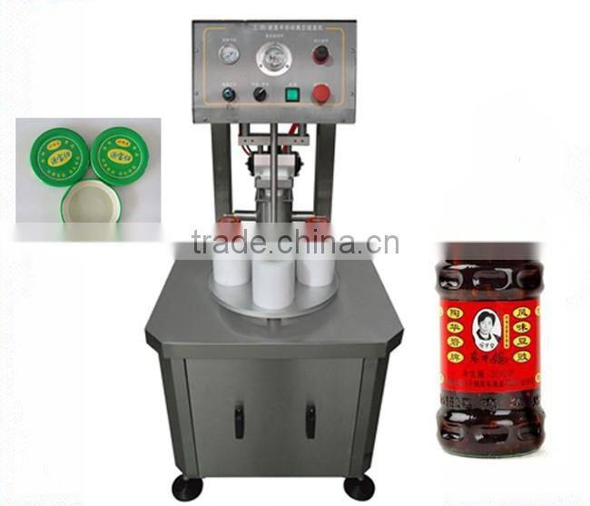 High speed glass jar/tin can vacuum sealer capping machine for sale
