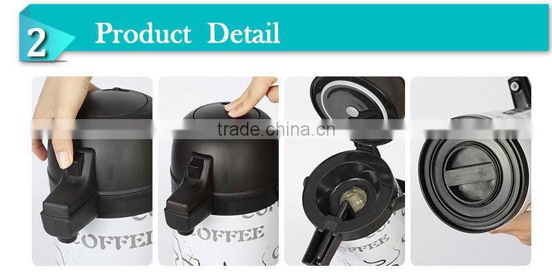 Home decor fashionable design glass liner airpot colorful thermos,(AGUB)