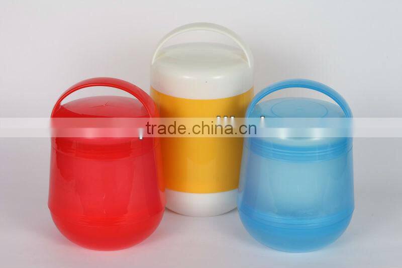 1.0L,1.4L plastic food thermos for hot food, plastic food flask thermos flask