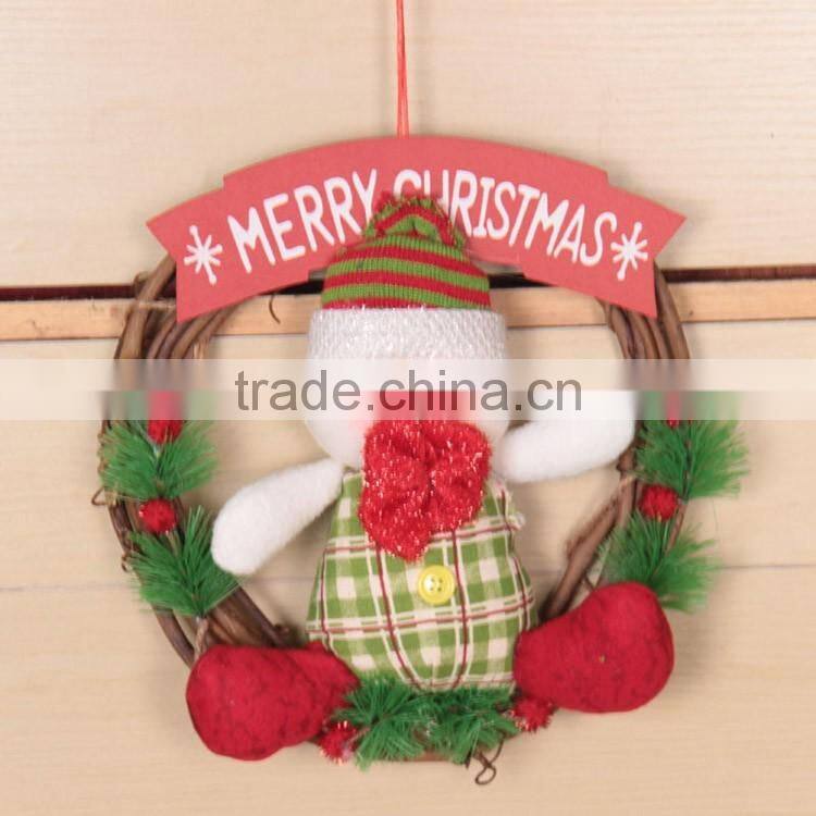 Wholesale wicker wreath personalized christmas ornaments christmas product 2016
