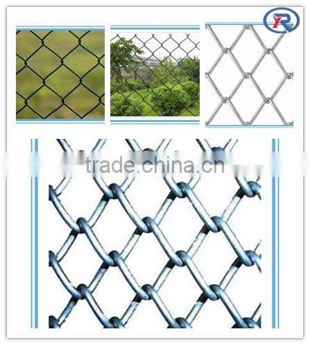 Hebei China Galvanized/PVC coated plastic chain link wire mesh