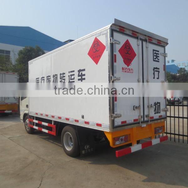 95hp 4*2 DONGFENG Hospital Waste Transport Truck 3ton