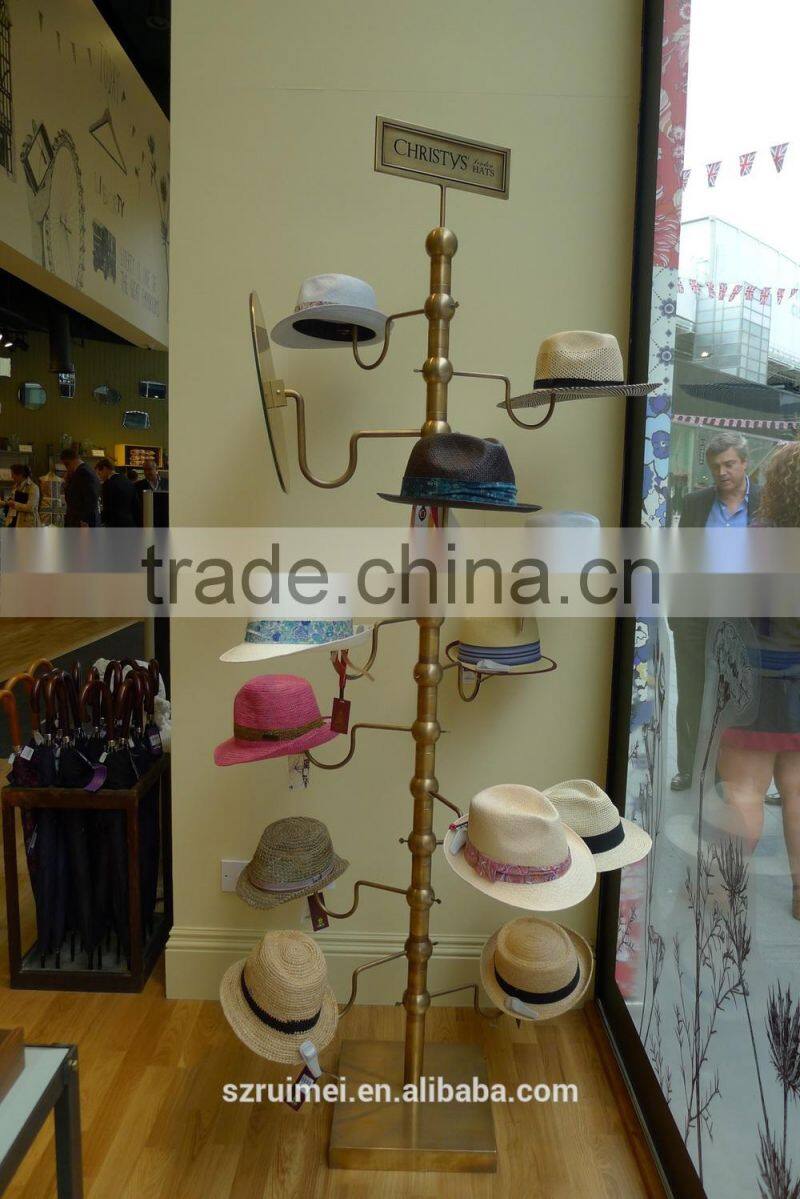 Nice look customized multi-tier adjustable hat display stand