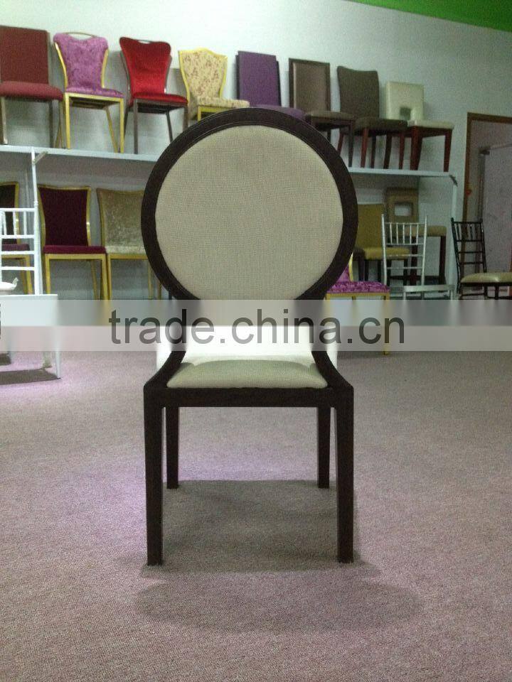 Classic round back dinning chair ,French furniture solid aluminium fabric sofa, living room furniture dinning chair