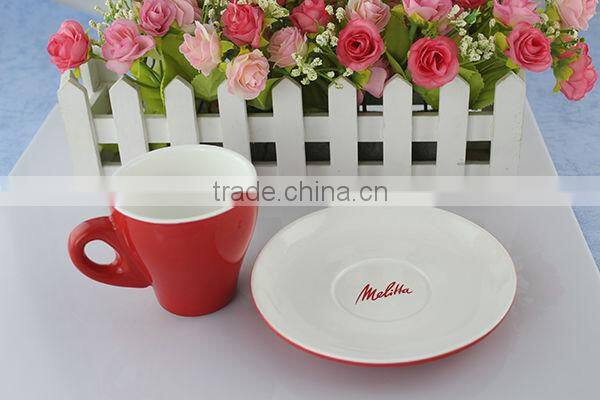 white plain coffee mugs,porcelain coffee cup and saucer