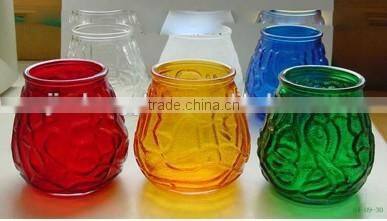 Cone shaped glass candle holder, tear drop glass candle holder wholesale