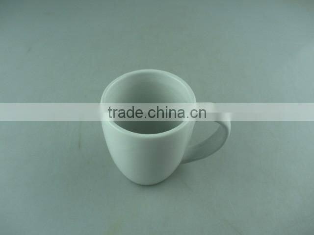 small white round porcelain coffee cup mug