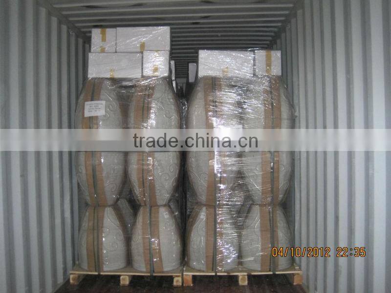 Rusty Stone Fiberglass light weight garden pot