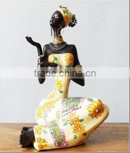 Carving Africa Style Resin Statue Home Decor