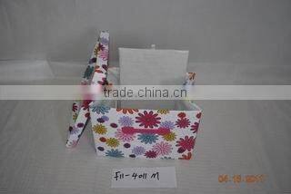 fabric woven paper box with cover