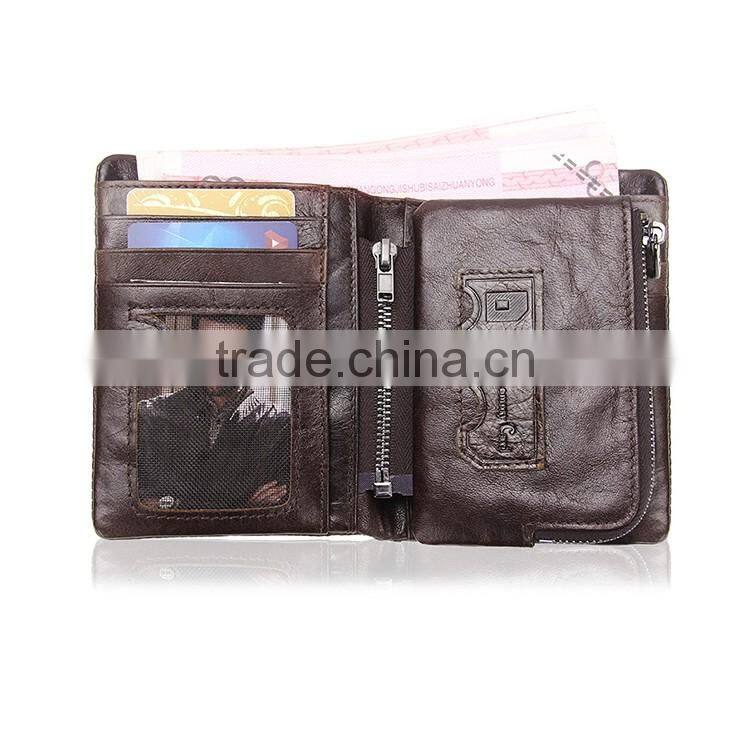 Wholesale Large Capacity Clutch Bag Men Purse Leather wallet with Rivet