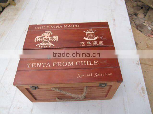 wooden hamper wine box for sale