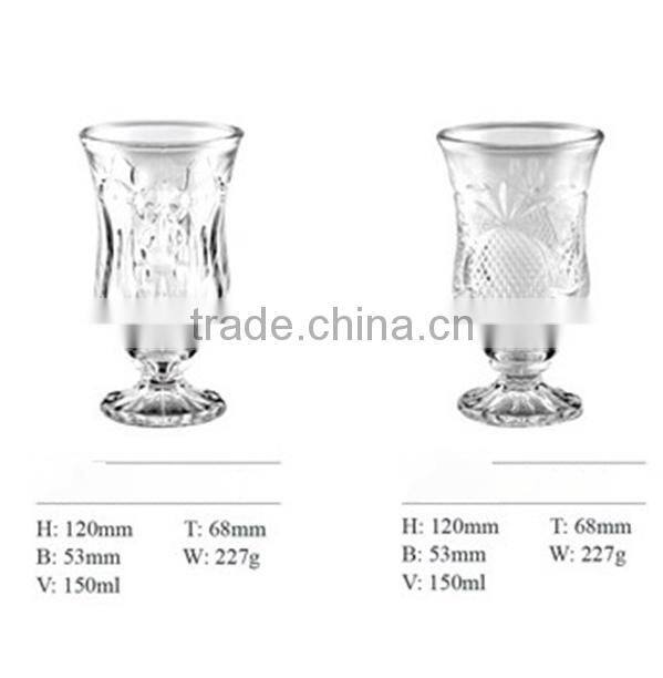 Clear pretty glass Ice cream cup ice cream maker cup