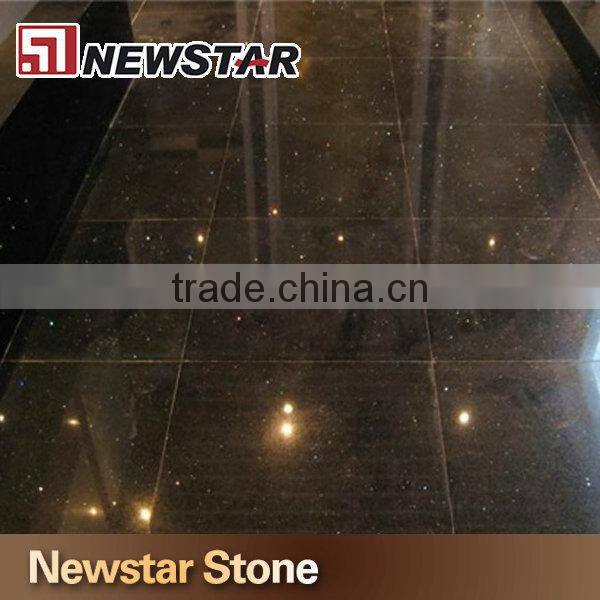 Black engineered stone black quartz tile flooring quartz price