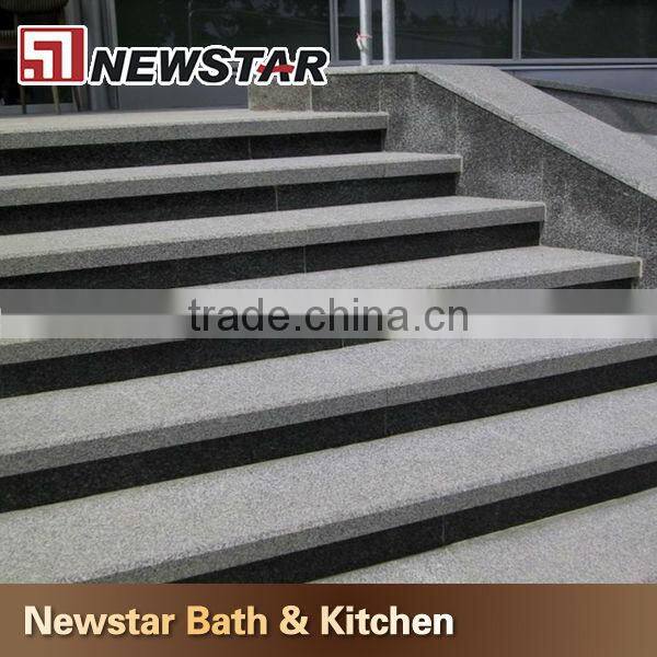 Polished hot sales Chinese granite steps and risers,granite staircase