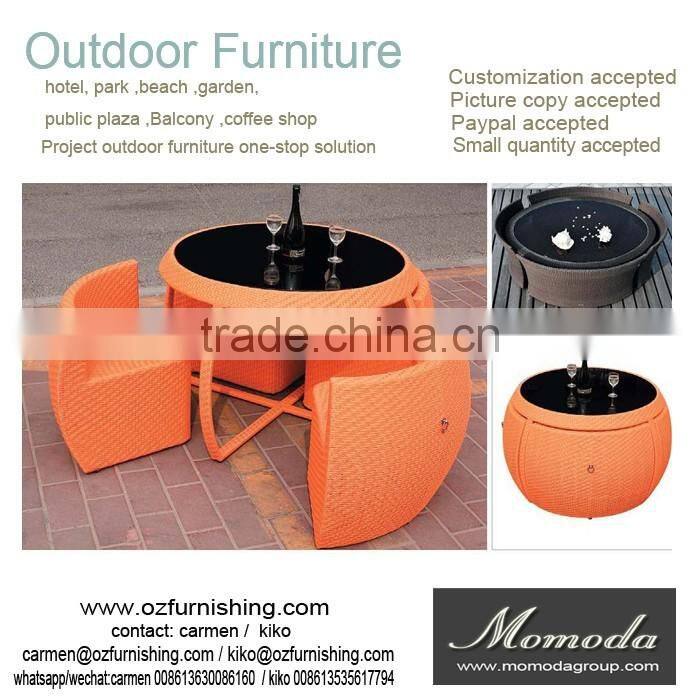 9151 Outdoor Garden Wicker Rattan Hotel Pool Chairs Furniture white round Beach Chair