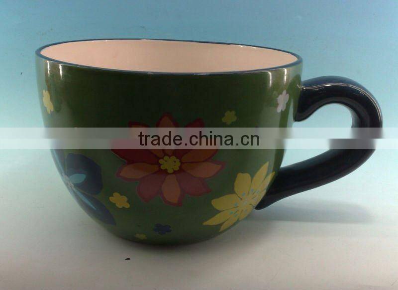 2012 Hot Sale Cheap round Ceramic Flower Pots