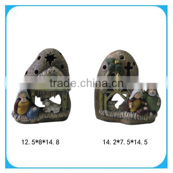 Pottery jesus nativity statue