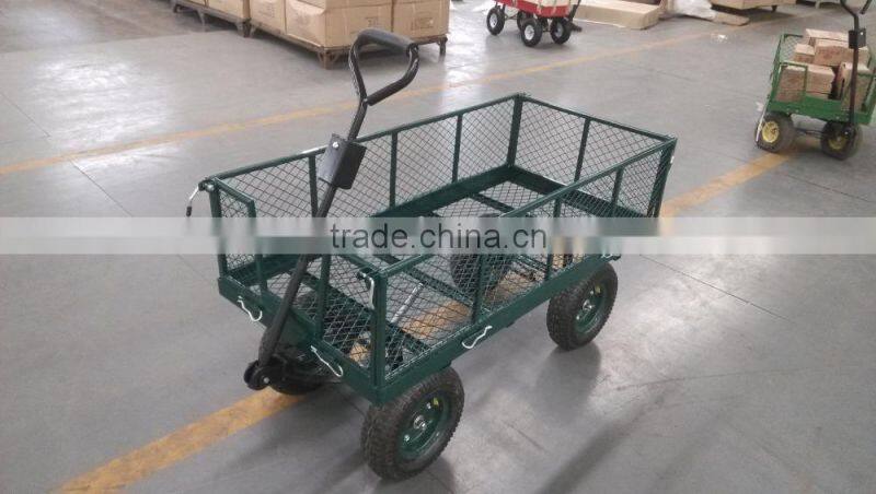 garden used steel mesh cart