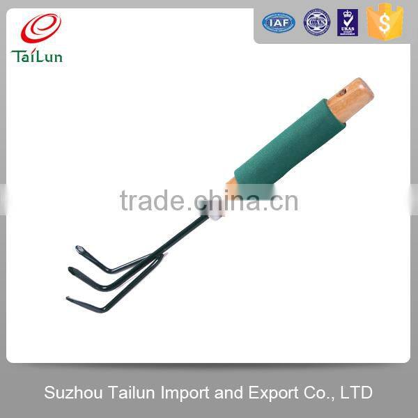 Mini Wooden Soft Sponge Handle Garden Rake