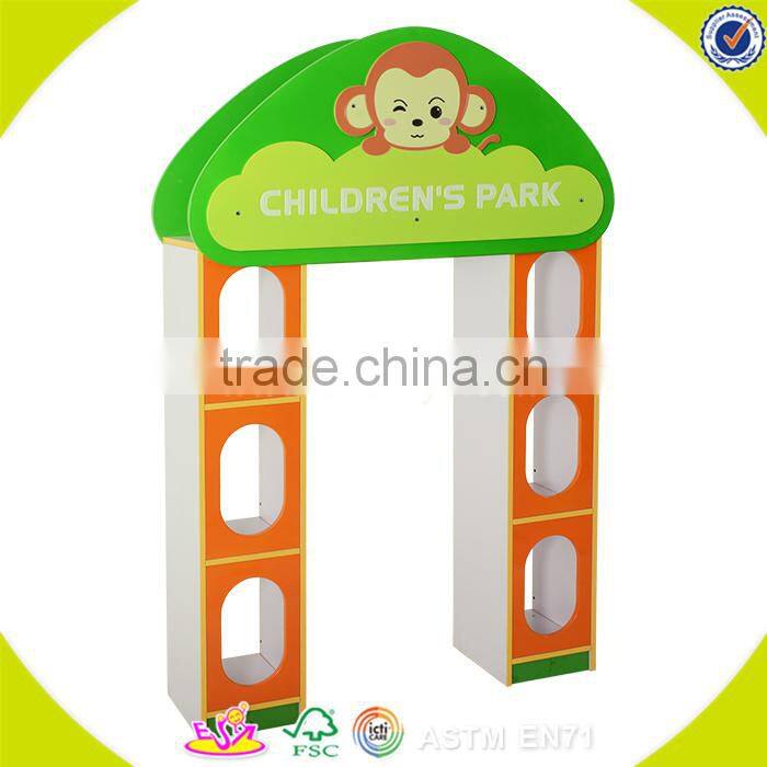 Wholesale customized wooden grocery store for kids, delicate and simple style wooden grocery store toy for children W08C210