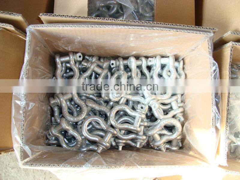 D shackle for anchor chain