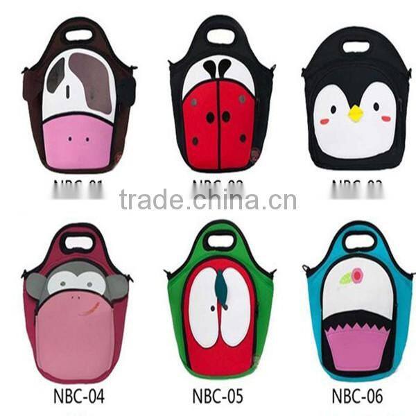 kids insulated neoprene lunch bag