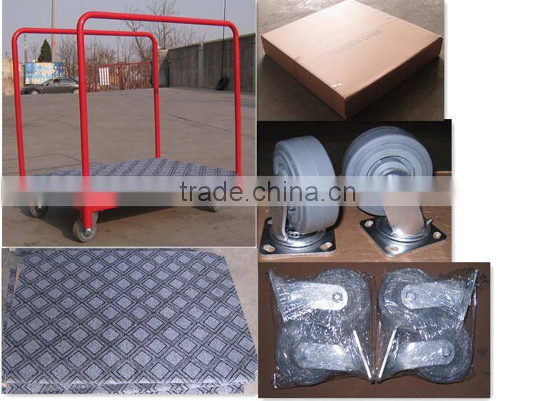 800kg heavy duty steel four brake castor carpet trolley