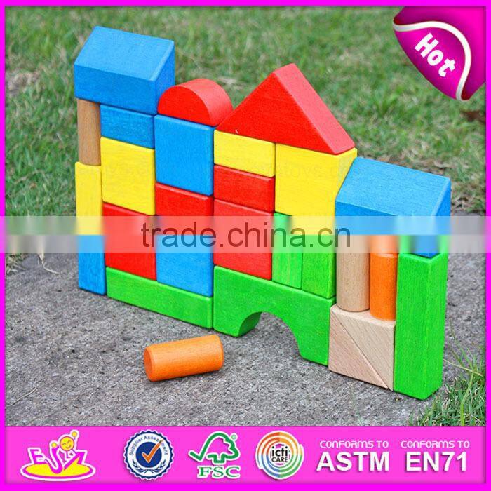 2015 Educational wooden trolly toy,Children blocks drag car handmade wooden trolly toy,Block Trolly wooden block car toy W13C019