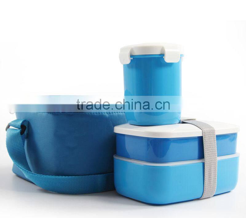 Japanese shape Bento Lunch Box with Mug & Insulated Tote Bag Picnic Lunchbox Container