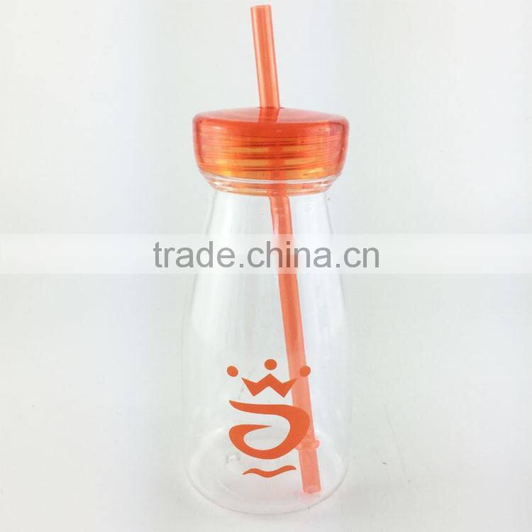 2017 drinking bottle HOT sale straw bottle