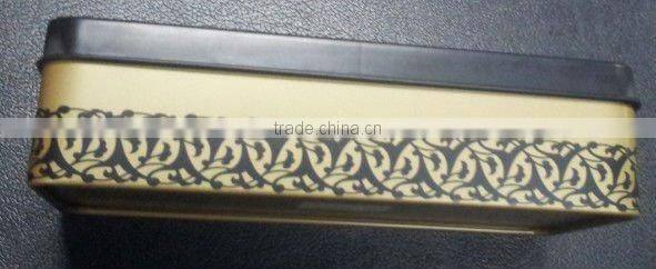 Rectangle Tea Canister with inner Lid, 260X119X70MM