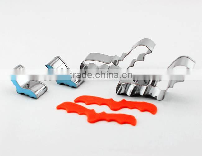 100% food grater wholesale cookie cutter set Halloween kids bat cookie cutter mould
