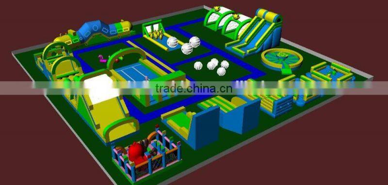 Factory price kids inflatable amusement park with high quality