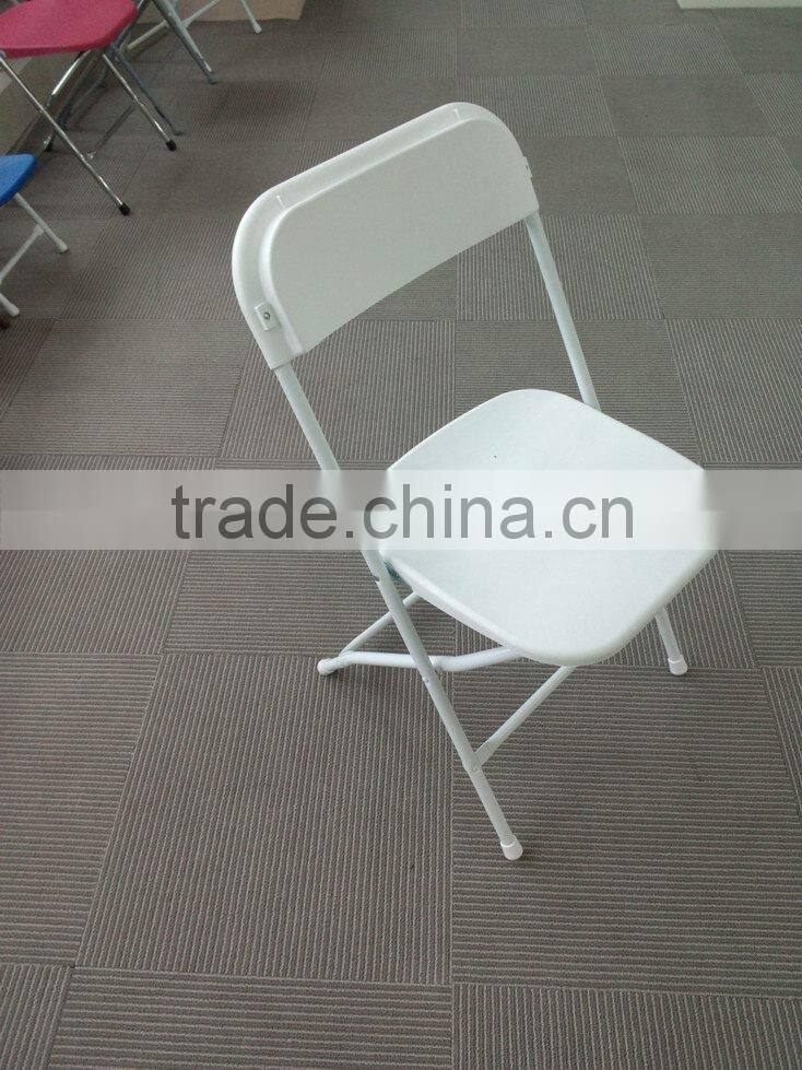 plastic folding chair with steel frame
