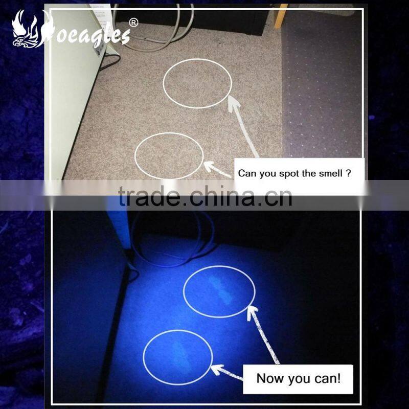 Wholesale 100 LED UV flashlight 5W High Power UV Black Light 395nm-400nm Purple uv Flashlight torch