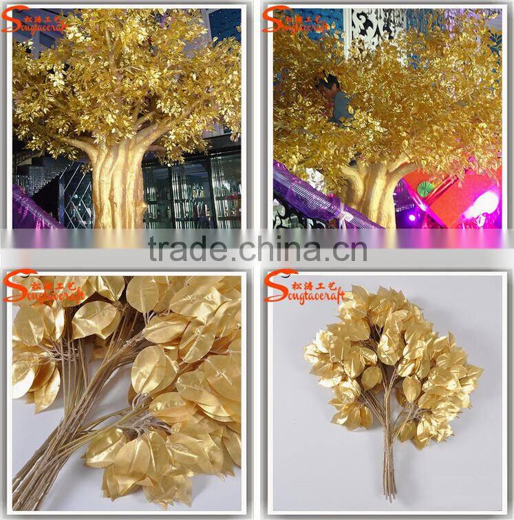 Yellow leaves from different types of plants and trees for sale
