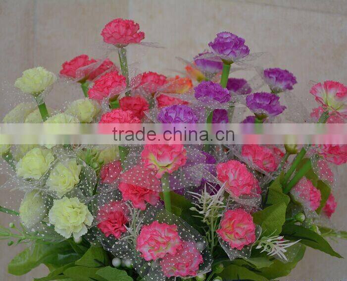 2014 plastic artificial flowers,artificial flower bunch