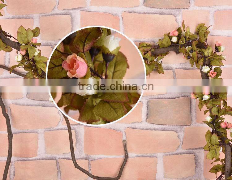 artificial hanging vine plant silk leaf garland