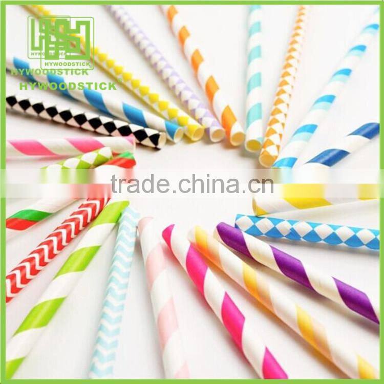 Disposable Biodegradable Fashion Design 100% Natural Paper Straw