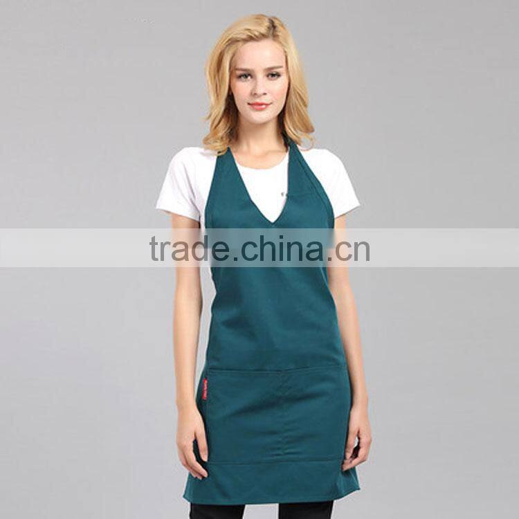Wholesale Promotional Customized cooking cotton kitchen apron With Logo