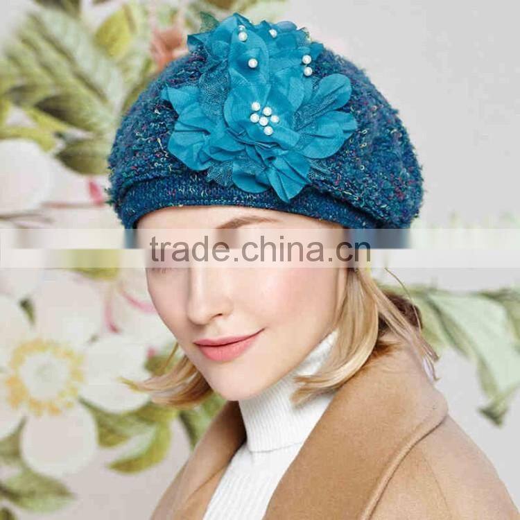 Custom Design High Quality Knitting Ivy Cap Fashion Ladies Ivy Cap With Your Own Logo
