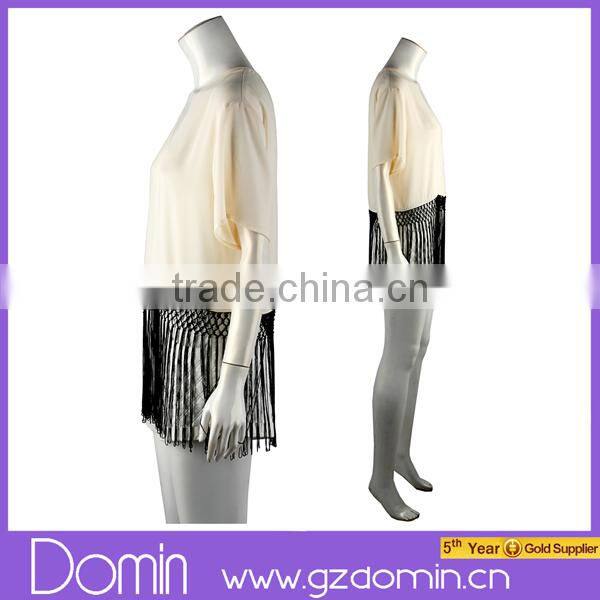 2014 Latest Woman Summer Chiffon Kimono Short Sleeve Ladies Fringe Kimono