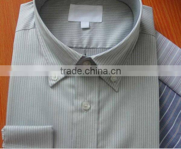 Men's Stripes dress shirts Buttons Down Collar Shirts man shirts